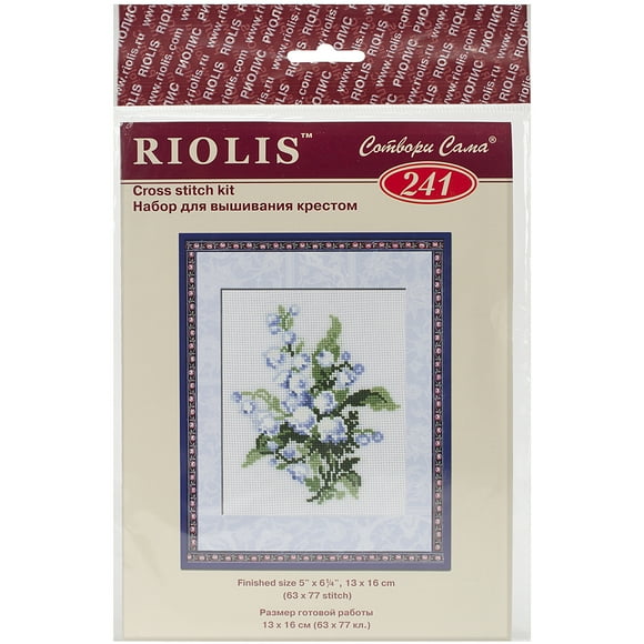 Riolis Counted Cross Stitch Kit 5"X6.25"-Lily Of The Valley (15 Count)