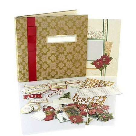 - Anna Griffin Crafts Christmas Holiday Scrapbook Photo Album Kit