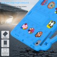 thumbnail image 3 of SaniMore for Samsung Galaxy Tab A8 (SM-X200/X205) EVA Kids Case, Skid-Proof Texture Case with Pencil Holder Hand Strap & Foldable Kickstand Shockproof Protective Case for Boys Girls, Skyblue, 3 of 7