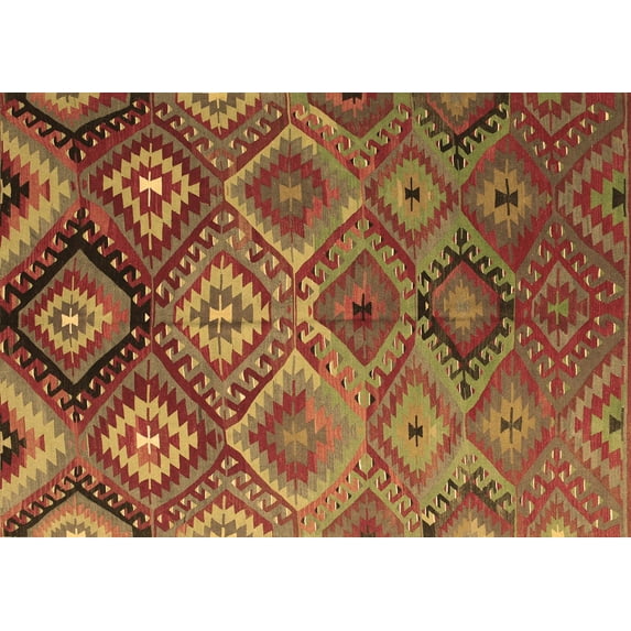 Ahgly Company Indoor Rectangle Southwestern Brown Country Area Rugs, 3' x 5'