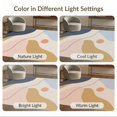 thumbnail image 7 of ODIKA 6'x9' Washable Area Rug Non-Slip, Easy Care, Pastel Multicolor Abstract Flow Design Modern Curved Shapes with Retro Vibes for Family Room, Living Room, Master Bedroom, 7 of 7