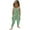 H08Green, variant on Girls Jumpsuits Size 5-6 Spaghetti Strap Girls Romper Spring Aesthetic Leaf Printed Overalls Loose Sleeveless Clothes with Side Pockets Pink 5-6 Years