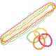 thumbnail image 2 of 1 juego de collar de cuentas de neón, pulsera de cadena de bolas con cuentas, accesorios para vestido de fiesta (collar y pulsera), 2 of 4