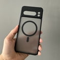 thumbnail image 1 of Transparent Shockproof PC+TPU Magsafe Case For Google Pixel 8 Pro Pixel8 Pro Frosted Magnetic Wireless Charging Phone Back Cover black For Pixel 8, 1 of 5