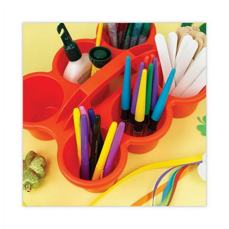 Little Artist Antimicrobial Six-Cup Caddy, Red Little Artist Antimicrobial Six-Cup Caddy, Red