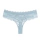thumbnail image 1 of Gibobby Bragas Bikini Elásticas Bragas Patrón Translúcido Cintura media Calzoncillos Sexy Tanga de encaje(Azul， XL), 1 of 2
