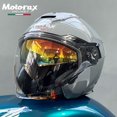 thumbnail image 2 of Casco de motocross de doble lente para hombre y mujer, casco de moto de cara abierta, casco de carreras para turismo, casco con certificación DOT Cascos, 2 of 5