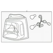 Genuine OE Kia Tail Lamp Assembly - 92402 1U500