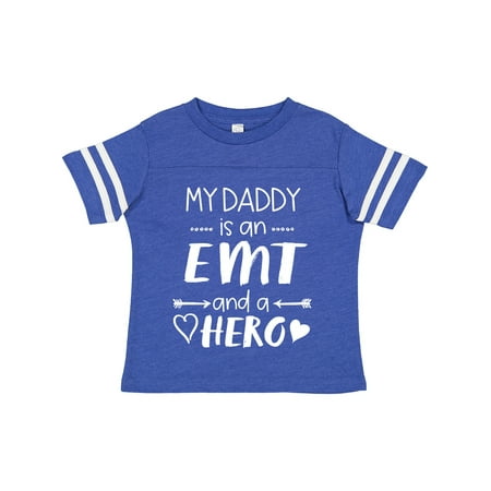 

Inktastic My Daddy is an EMT and a Hero Gift Toddler Boy or Toddler Girl T-Shirt