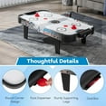 thumbnail image 4 of KOTEK Air Hockey Table, 42 Inch Air Hockey Arcade Table with 2 Pushers, 2 Pucks, LED Scoreboard & Electric Motor Fan, Table Top Air Hockey Game for Kids & Adults, Game Room, Home, Office, Club, 4 of 7