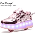 thumbnail image 3 of YAZI Kids Roller Shoes Boy Girl Sneakers with Wheels Become Sport Sneaker with Led for Christmas Birthday Children Show Gift, 3 of 17