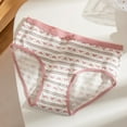 thumbnail image 2 of Rohuuque Women's Cotton Underwear Cute Printed Mid Waisted Hipsters Breathable Soft Underwear Briefs Stretch Panties Red, 2 of 3
