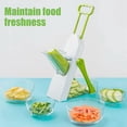 thumbnail image 3 of Food Slicer, Kitchen Multi Vegetables Chopper, Potato Slicer for Kitchen Food Chopper Fast Meal Prep (Green ), 3 of 5