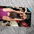 thumbnail image 5 of Rose Yoga Mat Towel with Storage Bag, 72.8"x26.8", Suitable for Hot Yoga, Pilates, Fitness - Yoga Blanket, Yoga Towel, Hot Yoga Towel Included, 5 of 6