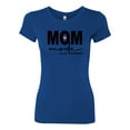 thumbnail image 2 of Wild Bobby, Mom Mode All Day Everyday Mother's Day Womens Slim Fit Junior Tee, Royal, XX-Large, 2 of 6