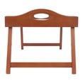 thumbnail image 4 of Pemberly Row Transitional Engineered Wood Breakfast Tray with Handles in Teak, 4 of 11