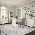 thumbnail image 2 of Scranton & Co Furniture Salinas 60" L Desk with File Cabinet & 5 Shelf Bookcase, 2 of 9