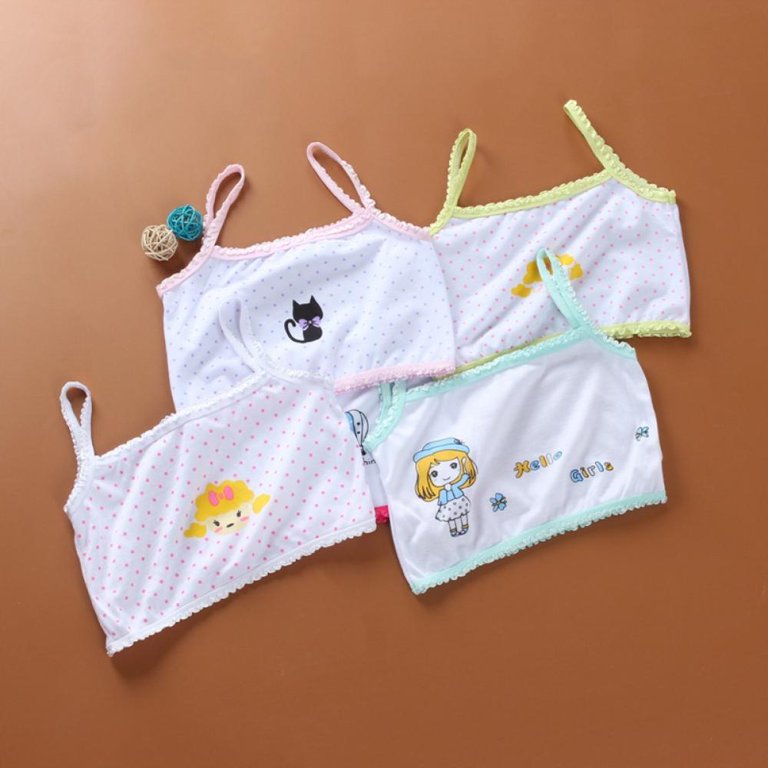 Alicia's Secret Little Stars Printed Young Girls Bra Students Camisole  Cotton Teenage Padded Bra - Progress Socks