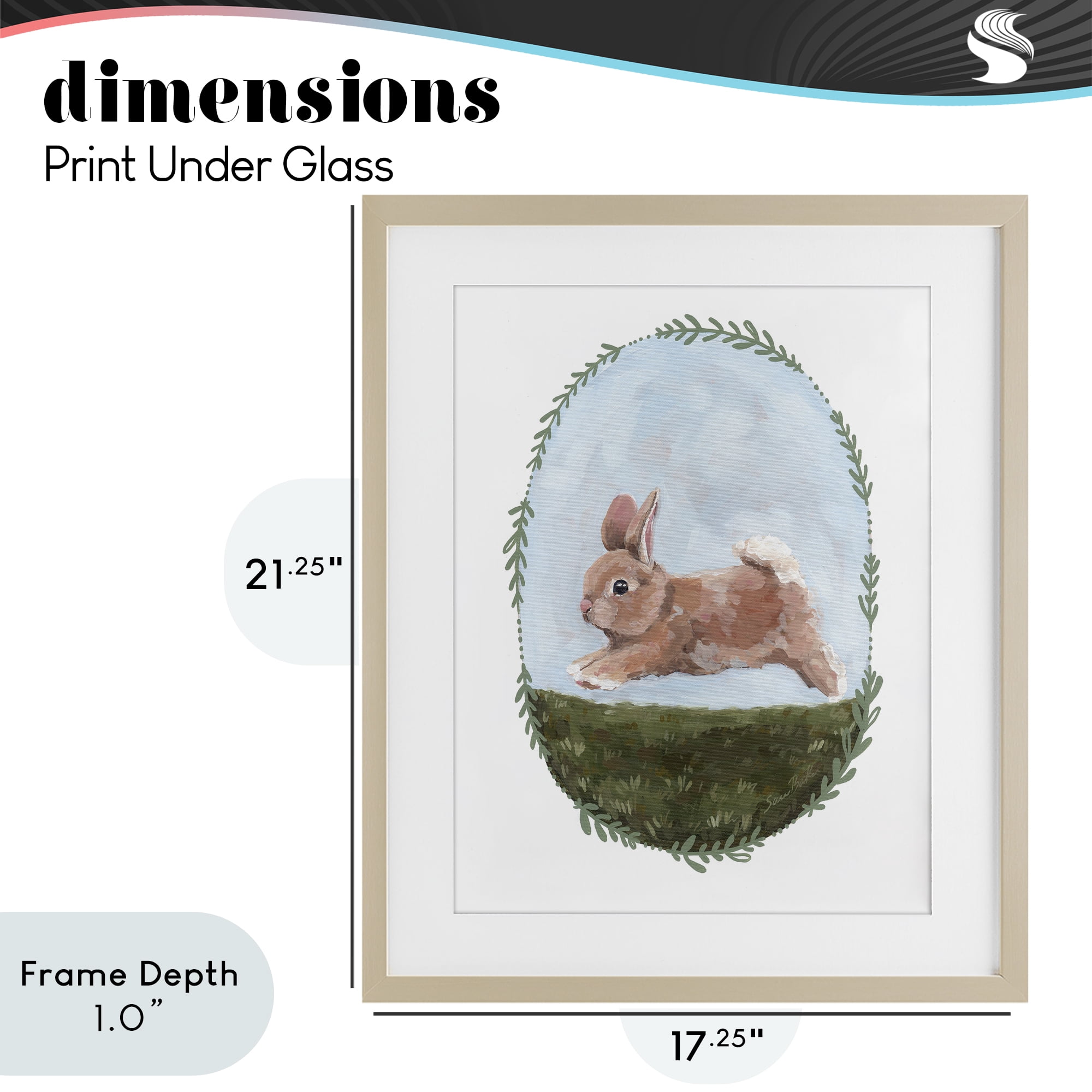 Stupell Industries The Goodness of Spring Birch Framed Print Under Glass, design by Sara Baker