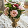 thumbnail image 3 of Artificial Raspberry Rose Bouquet 7" Tall, 3 of 10