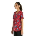 thumbnail image 5 of Scrubstar Women's Candy Cane Stitch Scrub Top, Sizes S-3X, 5 of 6