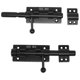 thumbnail image 3 of Heavy Duty Slide Bolt Gate Latch With A Padlock, Horizontal Bolt Latch Floor Latch Hardware And Loc, 3 of 4
