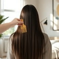 thumbnail image 5 of Unique Bargains 1 Pc Long Handle Hair Insert Comb Coffee Color Acetate Sheet, 5 of 6