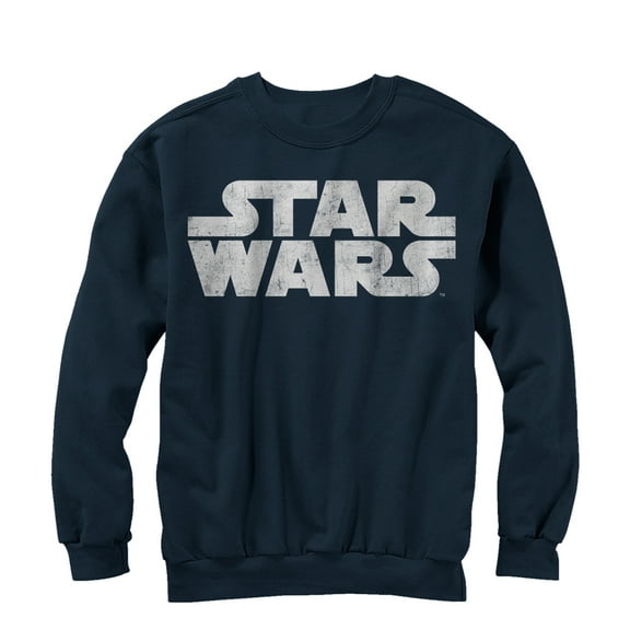 Men's Star Wars Simple Logo Sweatshirt Navy Blue Medium