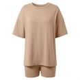 thumbnail image 4 of MAIHAN Womens Two Piece Outfits Spring Outfits for Women 2026 Shirt & Shorts Clothes Set Shorts Sets Women 2 Piece Outfits Plus Size Outfits for Curvy Women, 4 of 6