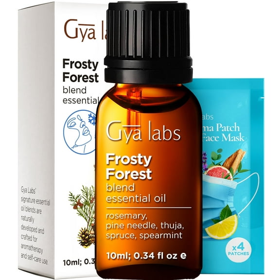 Gya Labs Frosty Forest Essential Oil Blend - Non-Greasy Revitalizing & Invigorating Frosty Forest Essential Oil(0.34 Fl Oz)