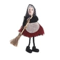 thumbnail image 2 of JollyMart Kitchen Witch Doll,7.1 inch Handmade Witch with Broom,Vintage Folk Home Decor for Kitchen Halloween Ornament, 2 of 7
