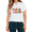 White-1, variant on Trendy Cool Rooster Chicken Squad Watercolor Graphic Tees T-shirt Tops Short Sleeve Round Neck Black S-5XL
