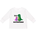 thumbnail image 3 of Inktastic Little Sistersaurus Girls Long Sleeve Toddler T-Shirt, 3 of 5