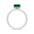 thumbnail image 2 of ANGARA Lab Grown 2.85 Ct Solitaire Emerald-Cut Emerald Classic Engagement Ring for Women in 14K White Gold (Size-10x8mm) | May Birthstone, Anniversary, Jewelry Gift for Women | Lab-Grown Emerald Ring, 2 of 8