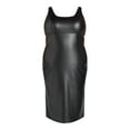 thumbnail image 5 of Sofia Jeans Women's and Women's Plus Size Faux Leather Dress, Below Knee Length, Sizes XS-5X, 5 of 5