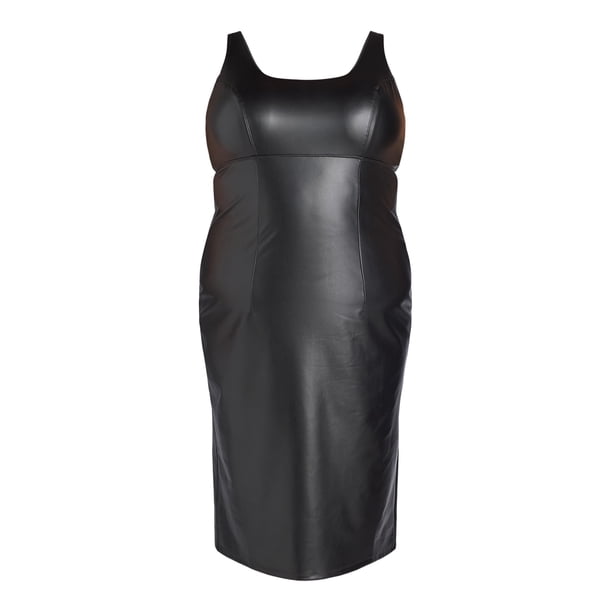 Sofia Jeans Women's and Women's Plus Size Faux Leather Dress, Below Knee Length, Sizes XS-5X - Walmart Business Supplies Sofia Jeans Women's and Women's Plus Size Faux Leather Dress, Below Knee Length, Sizes XS-5X - Walmart Business Supplies