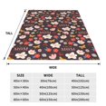 thumbnail image 3 of Salouo To The Best Mom Print Bed Blankets,Flannel Blanket Comfortable Air Conditioning Blanket Lightweight Blanket for Sofa Bed Travel & Couch -50"x40", 3 of 8