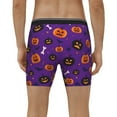 thumbnail image 2 of Men's Boxer Briefs, halloween pumpkins cute fun Soft and Breathable Mens Underwear Boxer Briefs With Widen Waist, 2 of 5