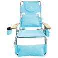 thumbnail image 2 of Ostrich The Deluxe 3N1 Lightweight Outdoor Beach Lounge Chair with Footrest, Light Blue, 2 of 8