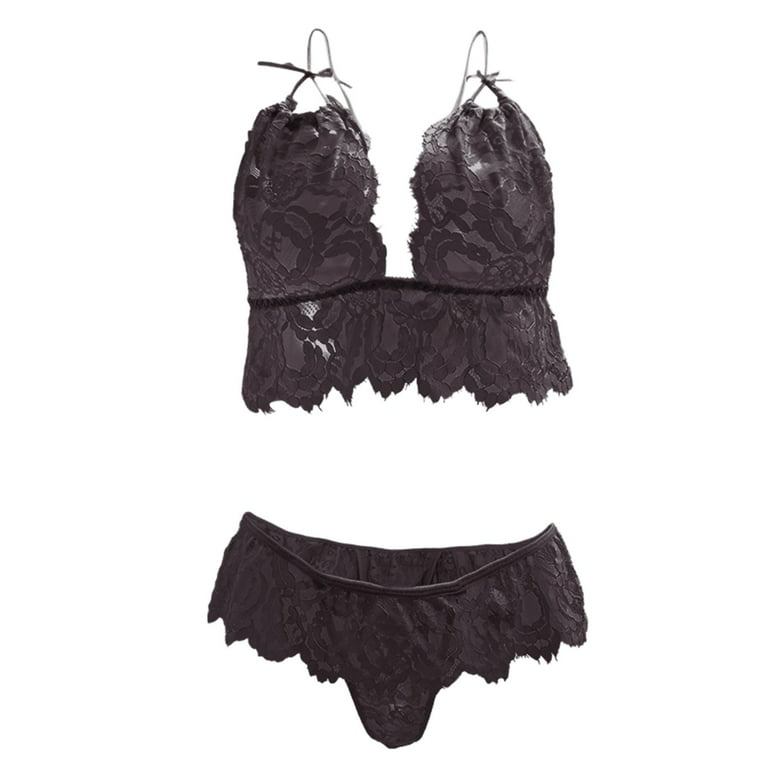 JDEFEG Lingerie for Women 2022 Lace Lingerie Suit Adult Underwear