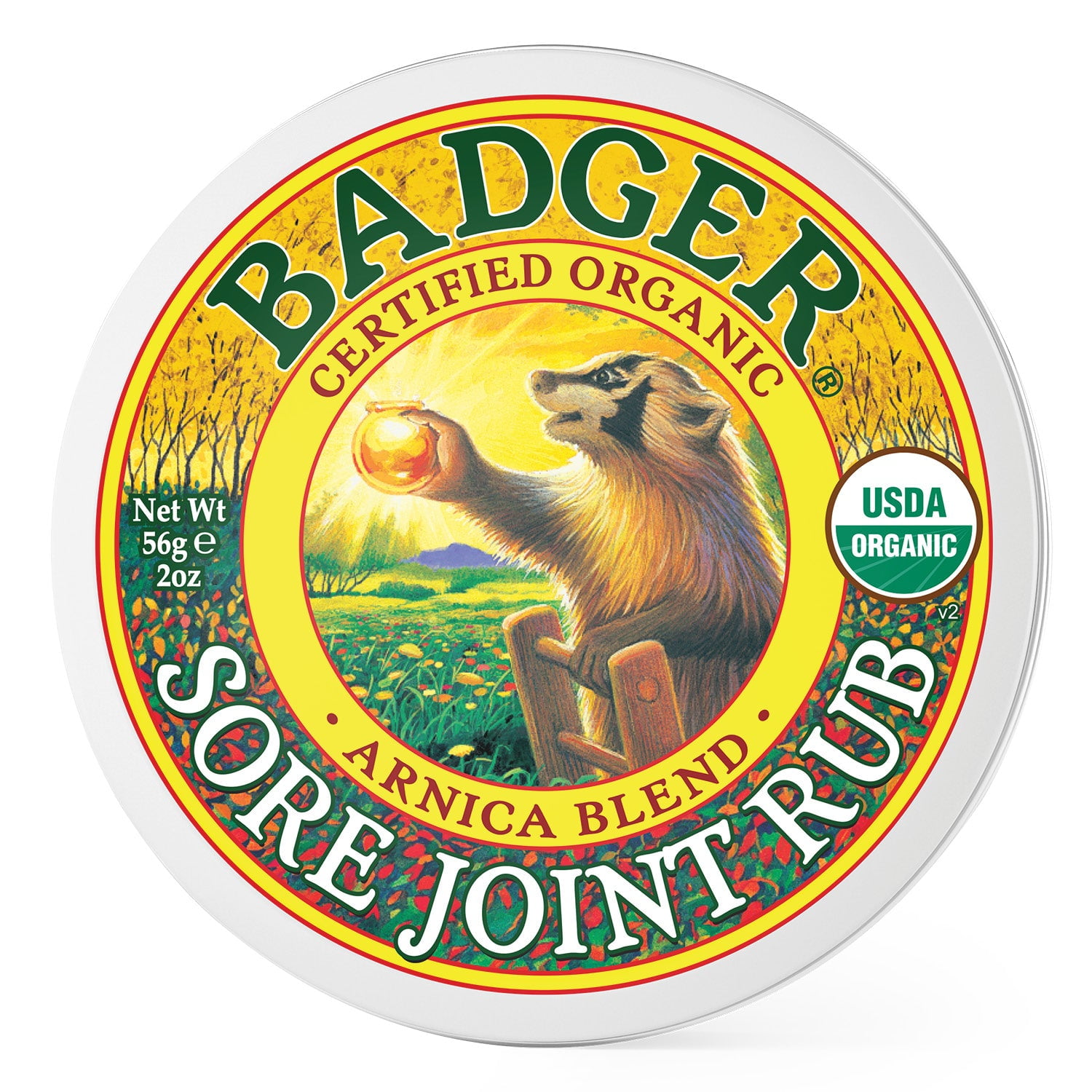 Badger Sore Joint Rub, Arnica & Black Pepper, Organic Sore Joint Rub
