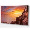 thumbnail image 2 of Bass Harbor Head Lighthouse Panorama - Modern Seascape Canvas Artwork, 2 of 3