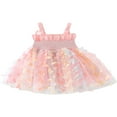 thumbnail image 2 of Robe pour Tout-Petites Filles, Papillon 3D, Froncée, Sans Manches, Camisole à Étages, Vêtements d'Été Décontractés, Robe de Princesse, 2 of 6