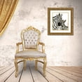 thumbnail image 3 of Jing, Jin 20x22 Gold Ornate Wood Framed with Double Matting Museum Art Print Titled - Zebra Cuddles, 3 of 4