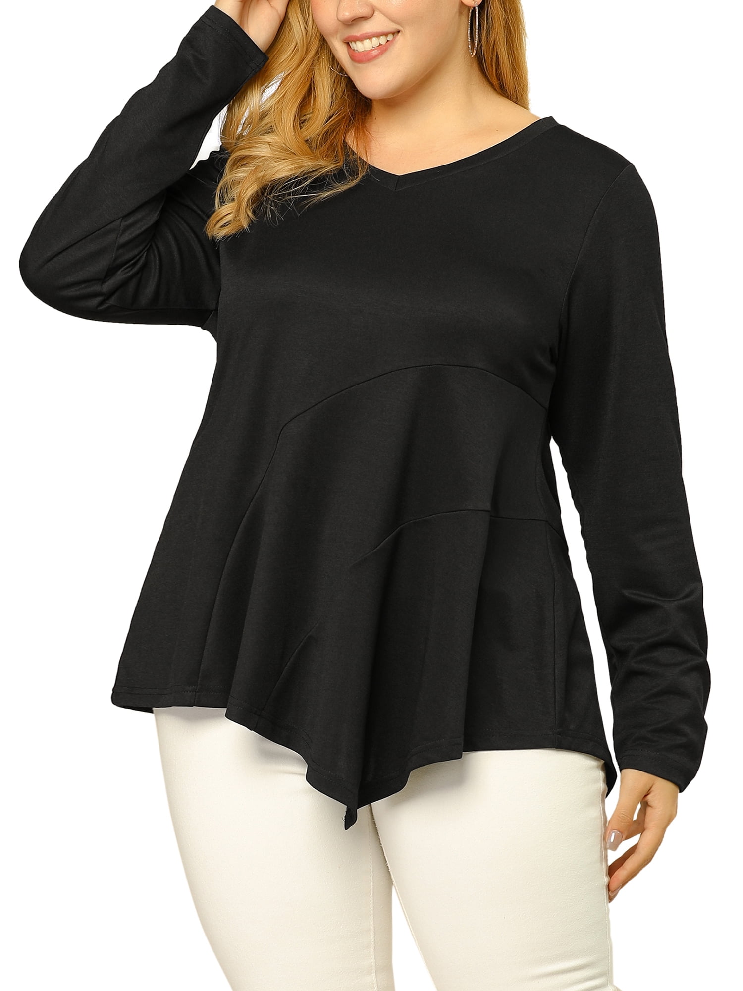 women's plus size work blouses