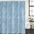 thumbnail image 3 of Shower Curtain Bathroom Set Abstract Branches Sky Blue Waterproof Fabric Shower Curtains with Grommets&Hooks, Modern Minimalist Art Privacy Bath Curtain for Bathtub 60x72in, 3 of 9