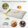 thumbnail image 5 of 8Pcs Tote Bag de Manta Cruda 40 X 35 cm Algodón,Paquetes de Bolsas Tote Bag De Manta Cruda 100% Algodon,Bolsa reutilizable de tela,Bolsas por mayoreo,Bolsas Tote Bag para pintar,Tote bags Ecológic (8), 5 of 5