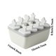 thumbnail image 4 of Advancent Molde de helado de forma cuadrada de 6/8 celdas, máquina para hacer postres y frutas hecha a mano, bandeja reutilizable para cubitos de hielo, Cocina y Comedor gris blanco Advancent HA006688-04, 4 of 6