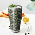 thumbnail image 3 of 30oz Pixel Green Camo Digital Pattern Tumblers Stainless Steel Tumbler with Lid and Straw,Vacuum Insulated Double Wall Travel Tumbler Cups Mug with Cleaning Brush for Coffee,Tea, 3 of 7