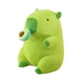 thumbnail image 1 of Peluche de carpincho para decoración de sala de estar, divertido regalo de cumpleaños, cómodo y suave. Aguacate 40 cm, 1 of 9